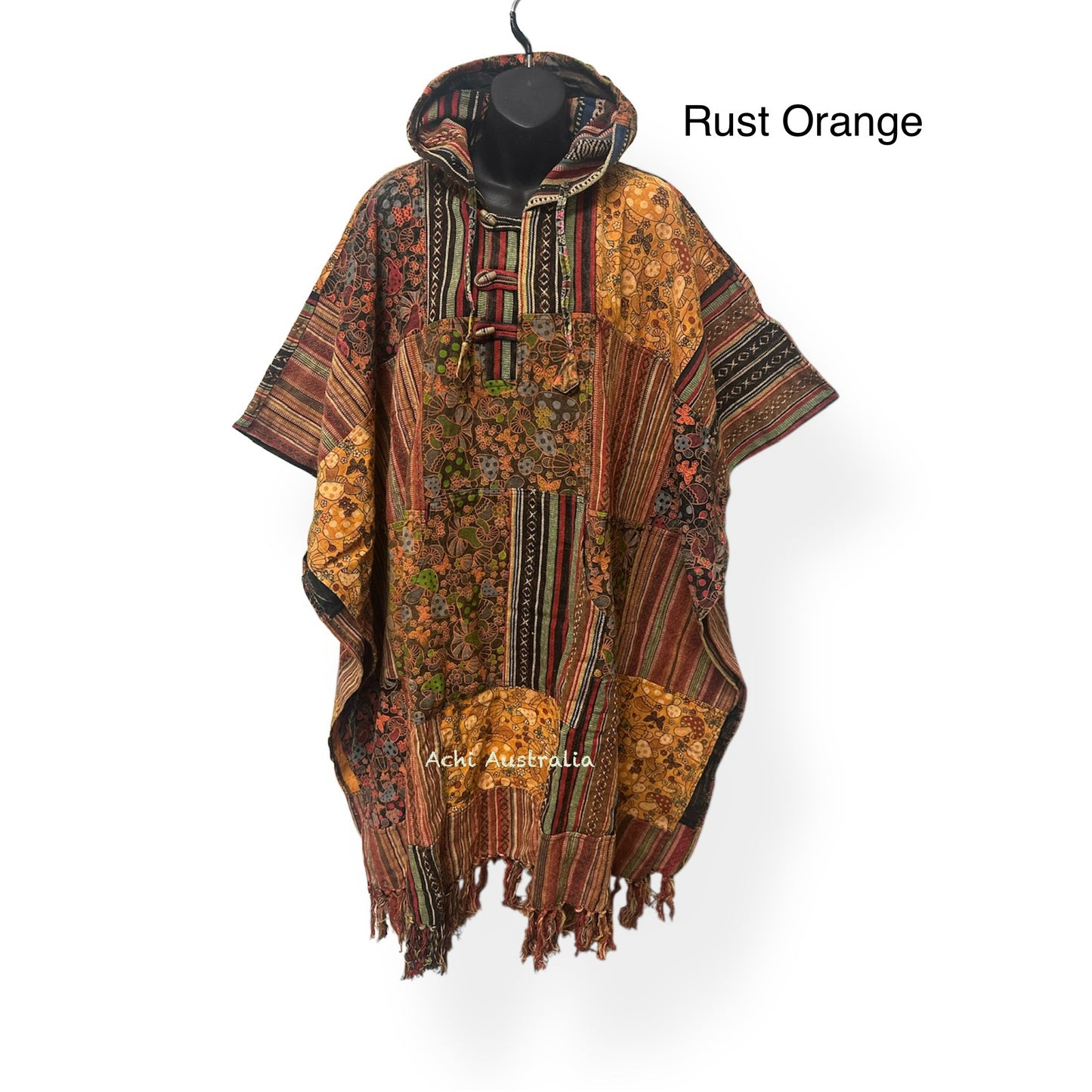 Mushroom Patch Poncho for both men and women