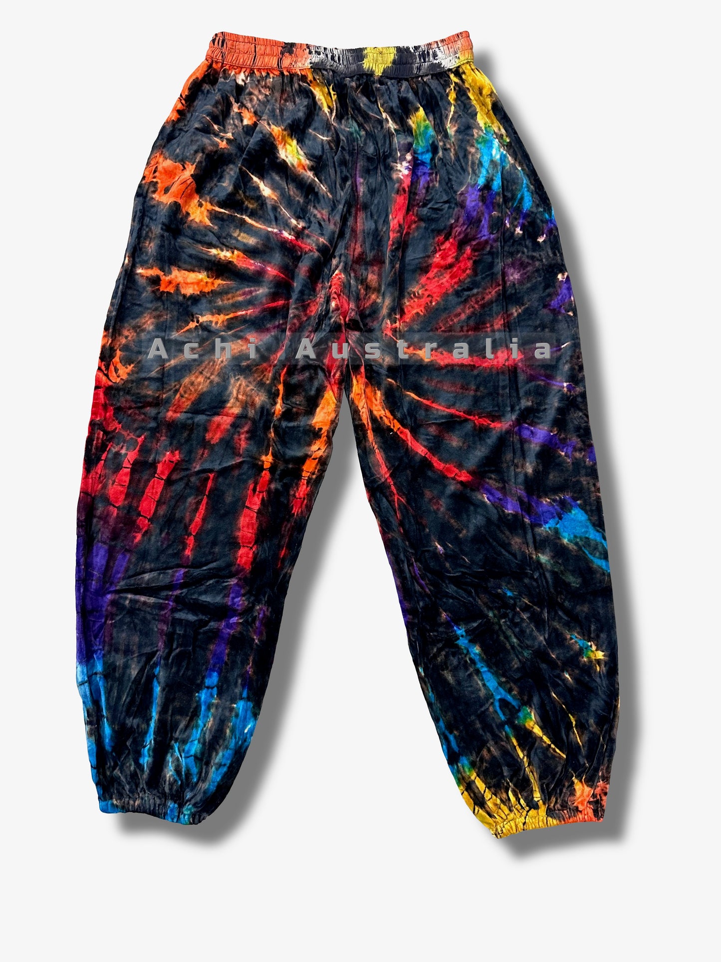 Velvet Rainbow tie dye Pants