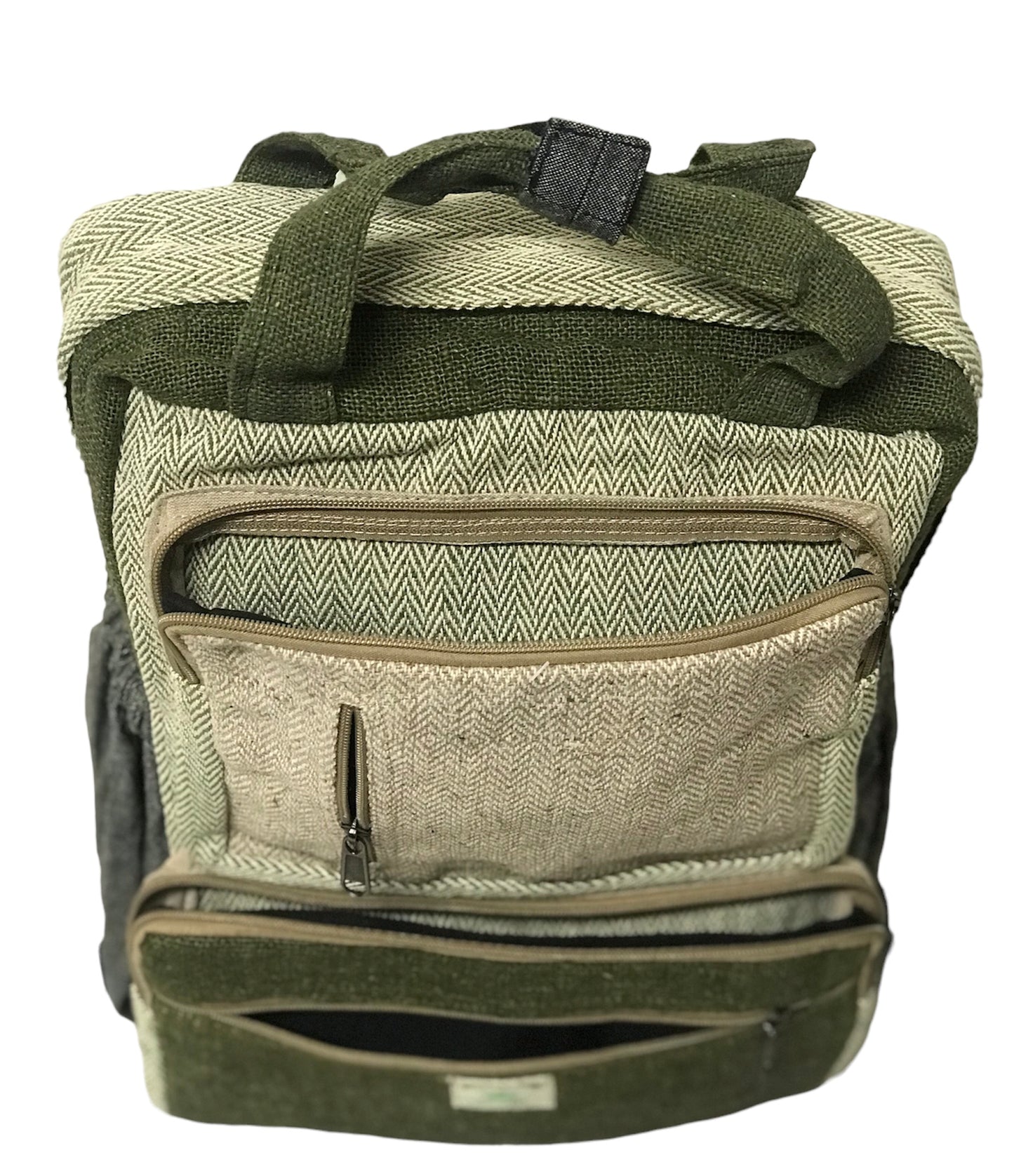 Multi Pockets Hemp & Cotton Backpack