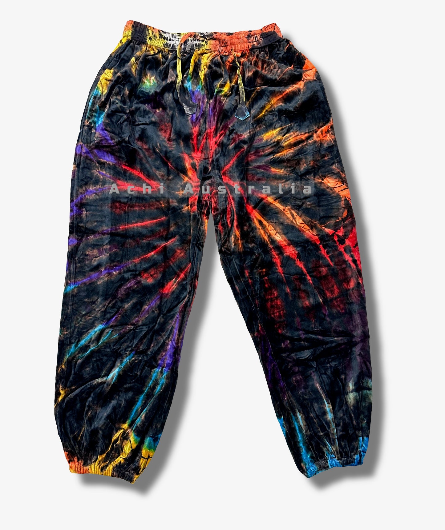 Velvet Rainbow tie dye Pants