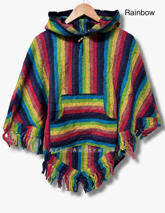 Cotton Short Ponchos from Nepal