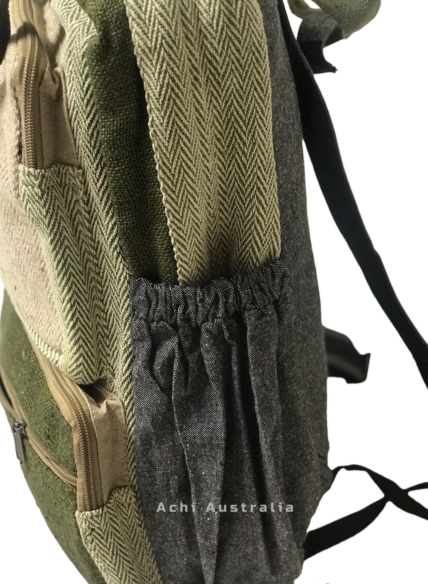 Multi Pockets Hemp & Cotton Backpack